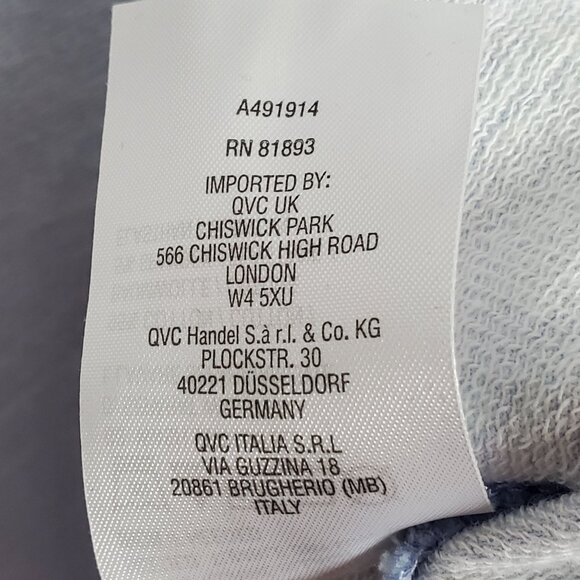 Isaac Mizrahi Live! Womens 4X Top Printed Tunic French Terry Pullover Pocket - Picture 7 of 7